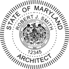 Maryland Architect Seal